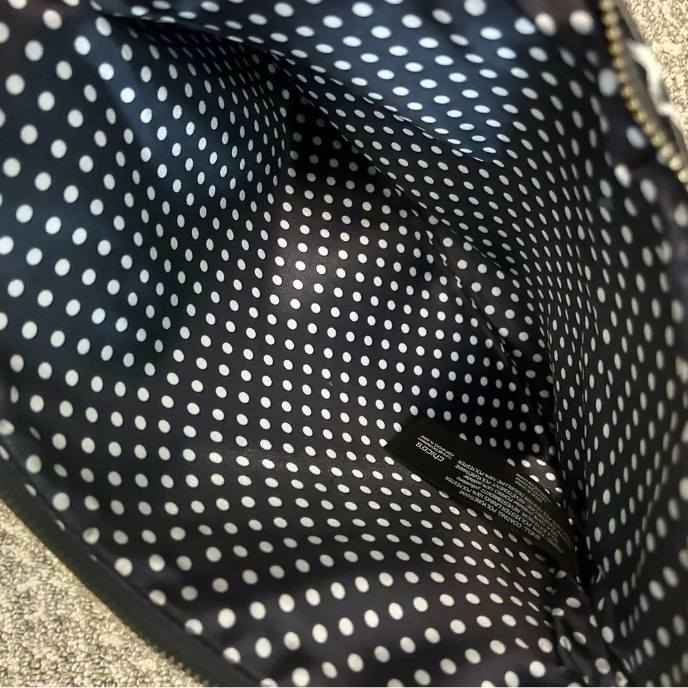 Cosmetic Bag Makeup Pouch Travel Organizer Navy and White by Chico’s